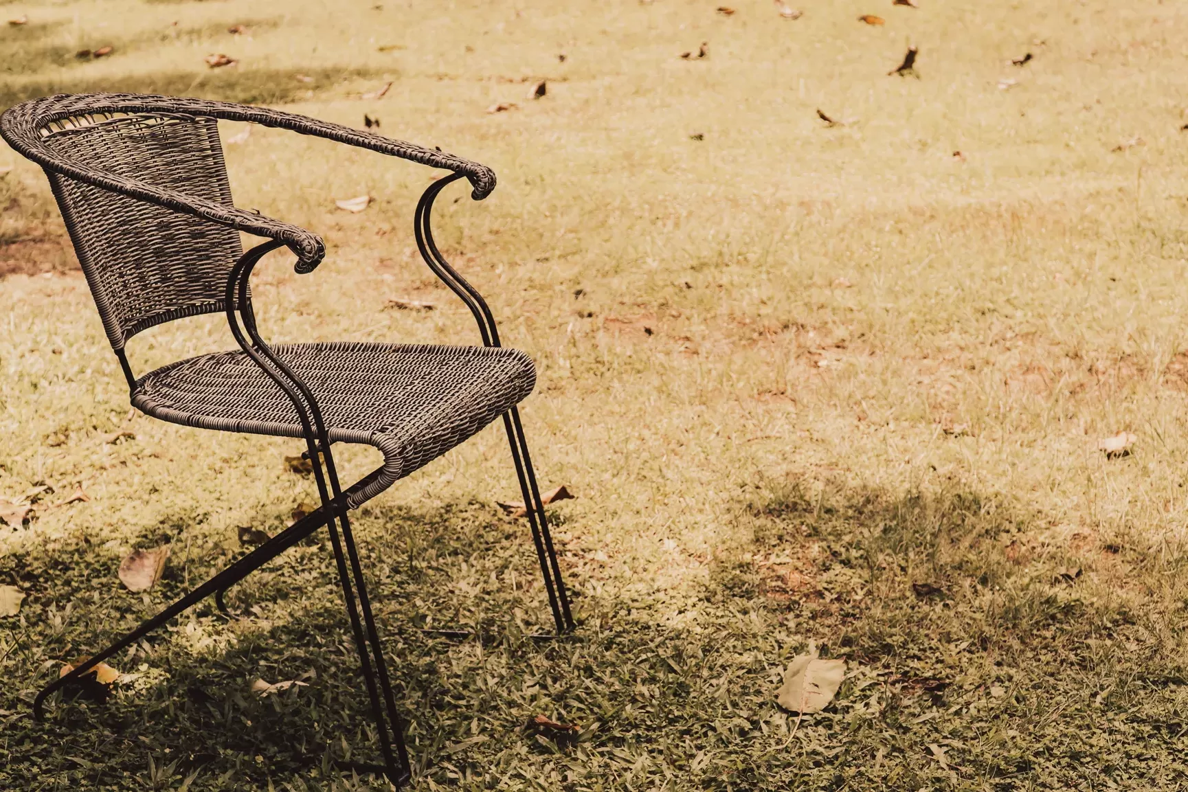 lonely chair in the park