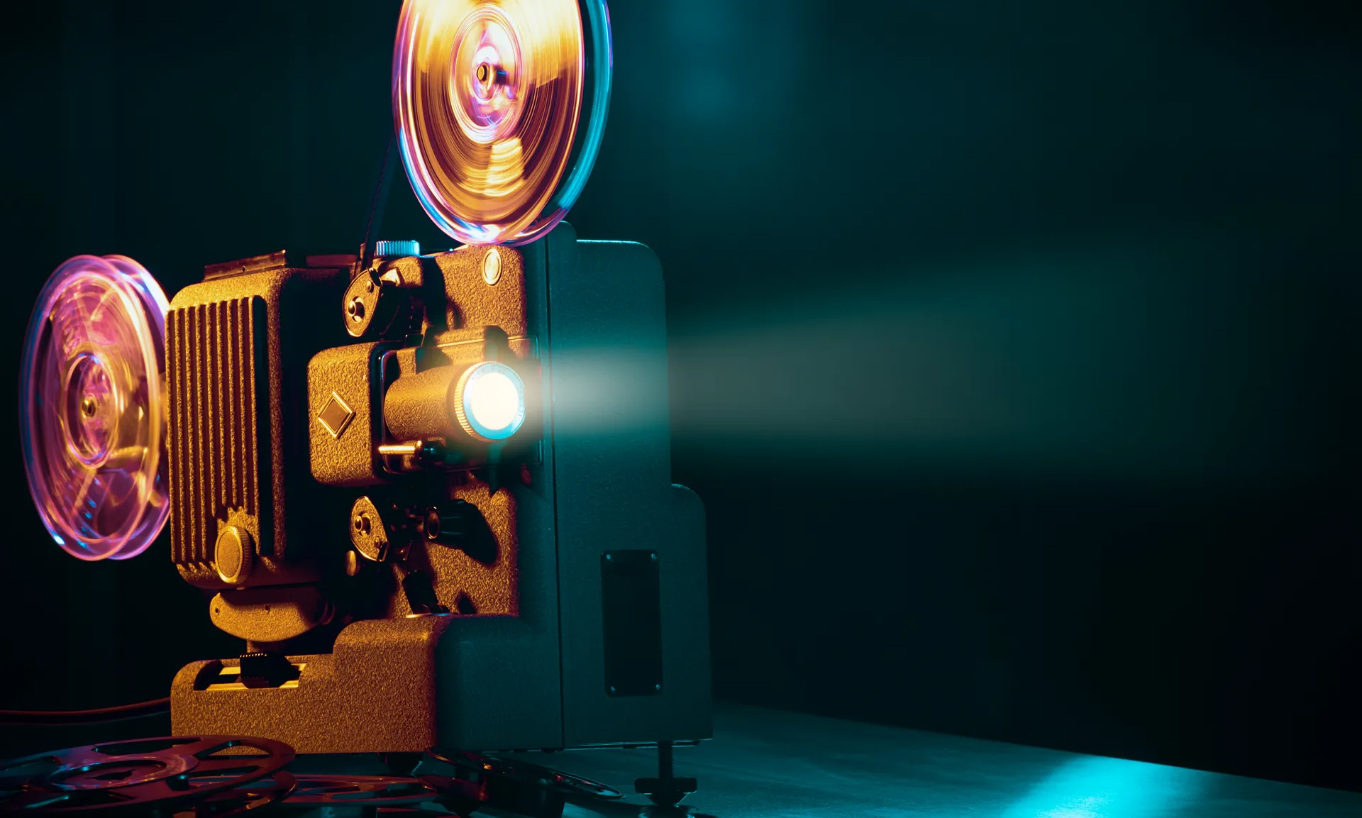 vintage film projector